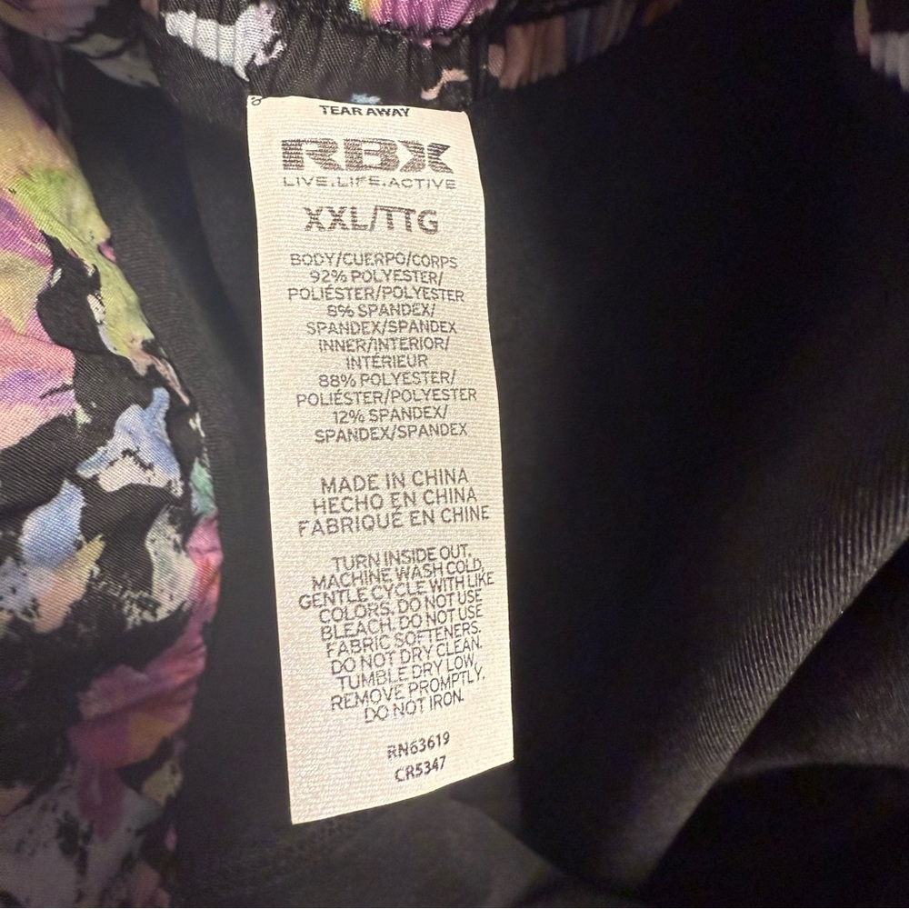 RBX Women's Multicolor Skort with Side Pockets Bike Shorts Foral‎ XXL 17inch New - Picture 5 of 5